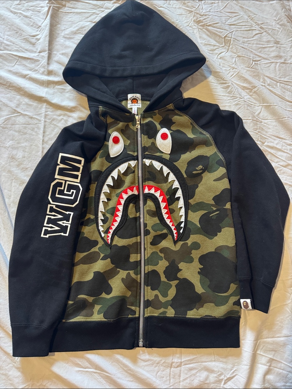 BAPE Kids / A Bathing Ape WGM Camo Zip Hoodie